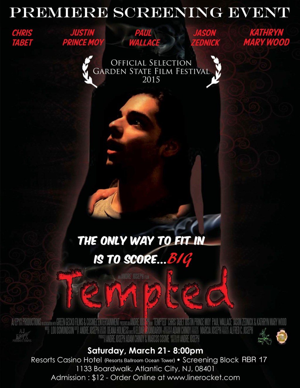 TEMPTED World Premiere @ Garden State Film Festival Next&nbsp;Week