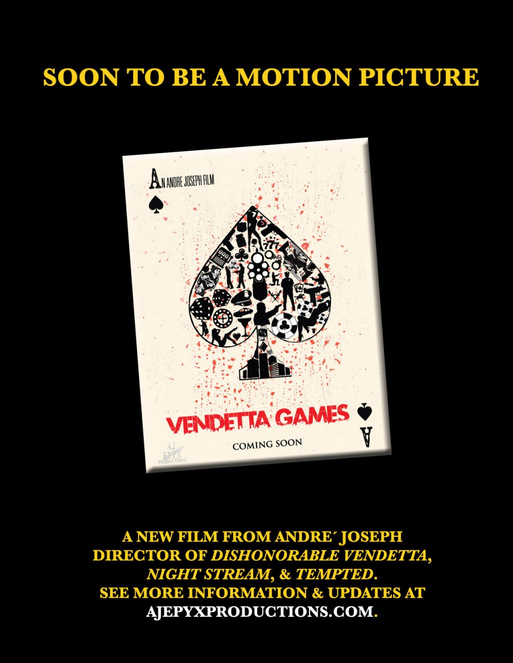 VENDETTA GAMES Resumes Production Next Month & WMIFF Screenings Next&nbsp;Week