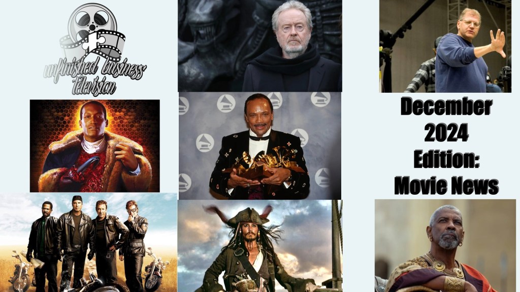 Unfinished Business TELEVISION: The December 2024 Movie News&nbsp;Edition